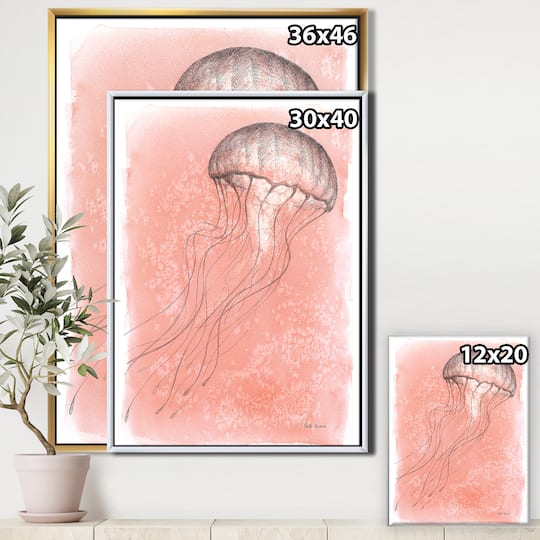 Designart - Coastal Sea Life IV jellyfish sketches